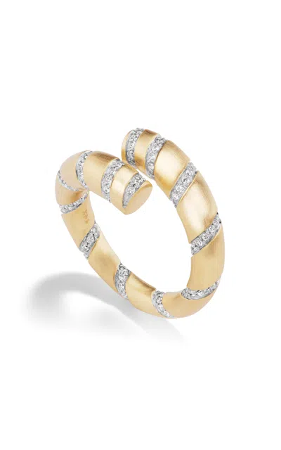 Fiametta 14k Yellow Gold Spiral Of Strength Twist Ring
