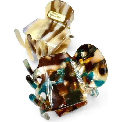 Ficcare Assorted 2-pack Rita Claw Clips In Gold