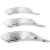 Ficcare Maximas Leaf Hammered Hair Clip In Silver Leaf