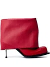 Fidan Novruzova Red Iman Stiletto Heel Boots In Red