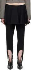 Fidan Novruzova Black Ashlyn Stirrup Skirt Leggings