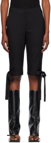 Fidan Novruzova Black Benedict Bow Capri Trousers In Black