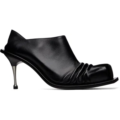 Fidan Novruzova Black Convertible Mule Heels In Multi