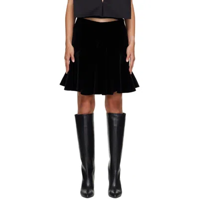 Fidan Novruzova Black Delphine Miniskirt In Multi