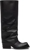 Fidan Novruzova Black Havva Chunky Heel Trouser Boots In Black