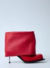 Fidan Novruzova Red Iman Stiletto Heel Boots In Red