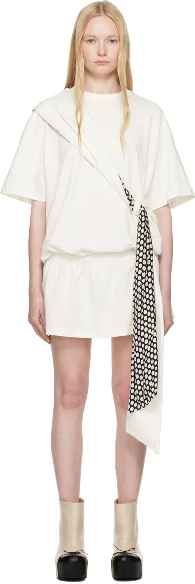 Fidan Novruzova Off-white Mei Flapper Minidress