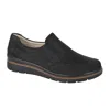 Fidelio Women's Namir Flats In Black Nubuck/patent In Multi
