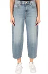 Fidelity Barrel Jean In Blue In Blue