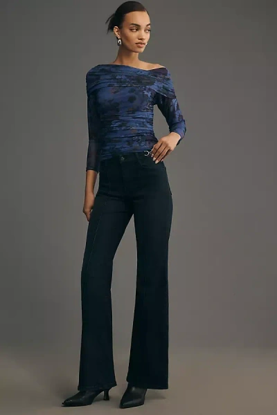 Fidelity Denim Alika High-rise Flare Jeans In Blue