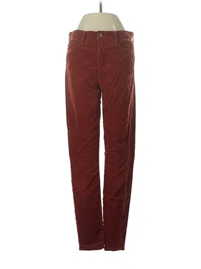 Pre-owned Fidelity Denim Casual Pants In Burgundy
