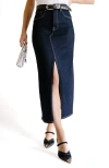 Fidelity Denim Cc Take Two Front Slit Skirt