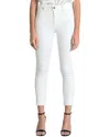 Fidelity Denim Panther Moon Dust Straight Leg Jean In White