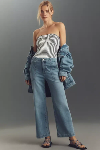 Fidelity Denim Jovi High-rise Crop Wide Leg Jeans