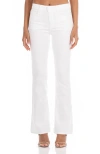 Fidelity Denim Lily High Waist Slim Bootcut Jeans In Magnolia White