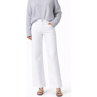 Fidelity Denim Katie High Rise Classic Flare Jeans In White