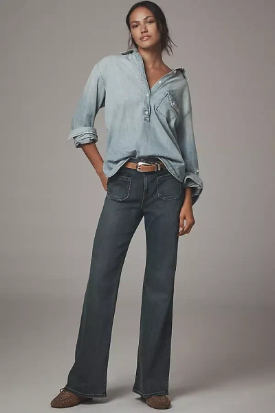 Fidelity Denim Zandi High-rise Wide-leg Jeans In Blue