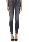 Fidelity Gwen High Waist Skinny Jeans In Downtown