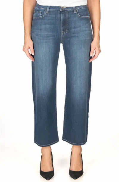 Fidelity High Wide Crop Jeans In Epic Blue