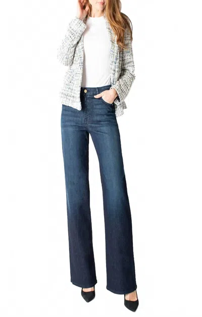 Fidelity Kelli High Wide Pant In Used Blue In Multi