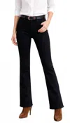Fidelity Lily High Bootcut Jeans In Black In Black