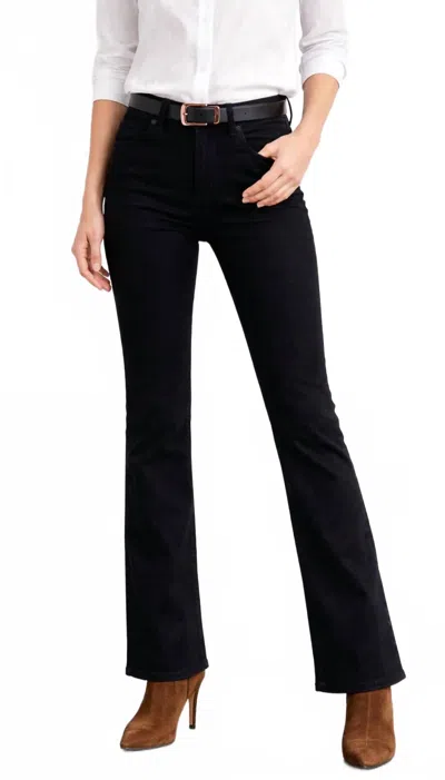 Fidelity Lily High Bootcut Jeans In Black