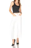 Fidelity Tomi Crop Jean In Optic White In White
