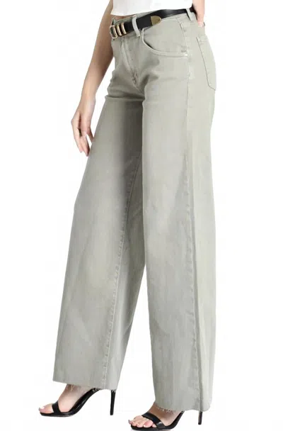 Fidelity Ziggy Oversized Full Jeans In Green In Multi