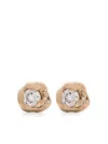 Fie Isolde 14k Yellow Gold Small Alfa Diamond Stud Earrings In Gold