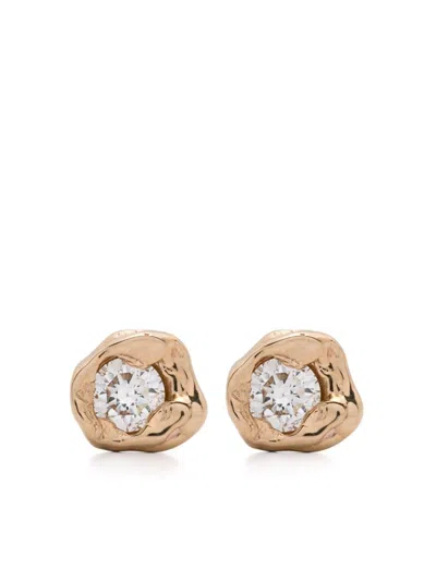 Fie Isolde 14k Yellow Gold Alfa Diamond Earring