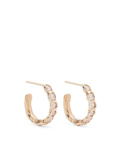 Fie Isolde 14k Yellow Gold Alfa Diamond Earrings