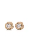 Fie Isolde 14k Yellow Gold Small Alfa Diamond Stud Earrings In Gold