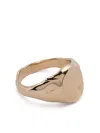 Fie Isolde 14k Yellow Gold Small Cogency Signet Ring In Gold