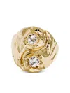 Fie Isolde 14k Yellow Gold Yin Yang Diamond Ring In Gold