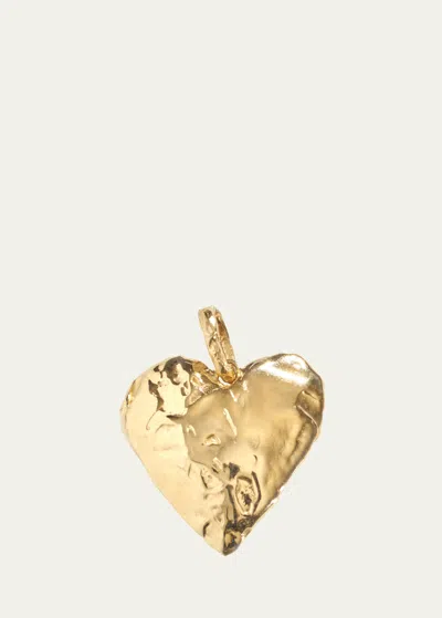Fie Isolde Heart Pendant, Bold In Yellow Gold