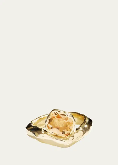 Fie Isolde The Verve Ring, Light In Yellow Gold