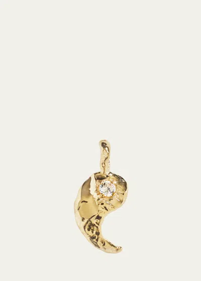 Fie Isolde Yin And Yang Diamond Pendant In Yellow Gold