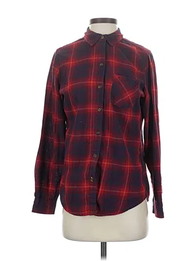 Pre-owned Field & Stream Long Sleeve Button Down Shirt In Red