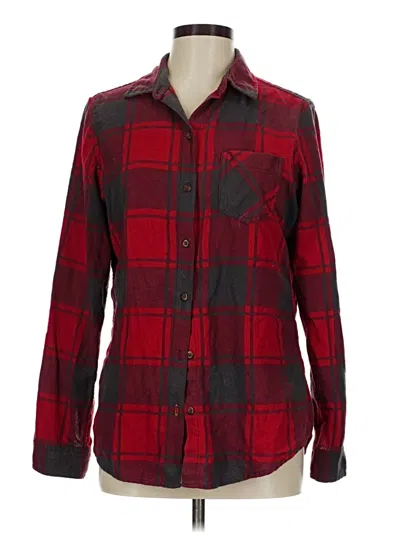 Pre-owned Field & Stream Long Sleeve Button Down Shirt In Red