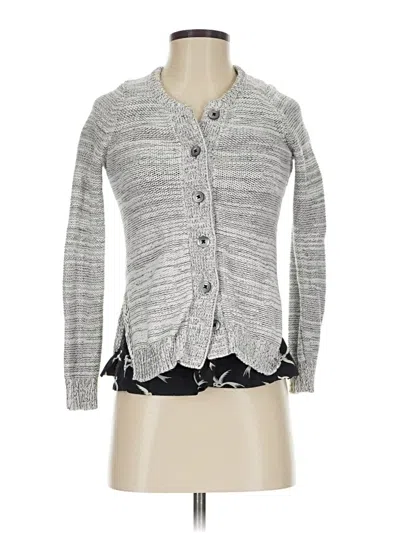 Pre-owned Field Flower Cardigan Sweater In Gray