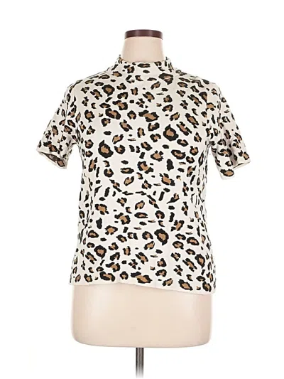 Pre-owned Field Flower Cardigan Sweater In White