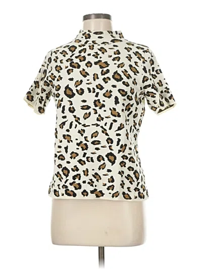 Pre-owned Field Flower Cardigan Sweater In White