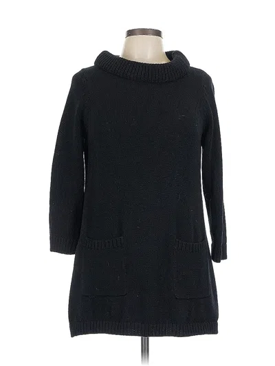 Pre-owned Field Flower Pullover Sweater In Black