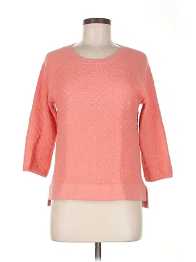 Pre-owned Field Flower Pullover Sweater In Orange