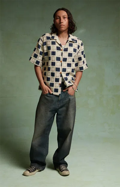 Field Of Study Men's By Pacsun Dylan Baggy Jeans Dark Blue In Indigo In White