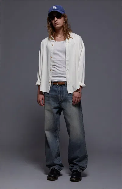 Field Of Study Men's By Pacsun Dylan Baggy Jeans Medium Blue In Medium Indigo In White