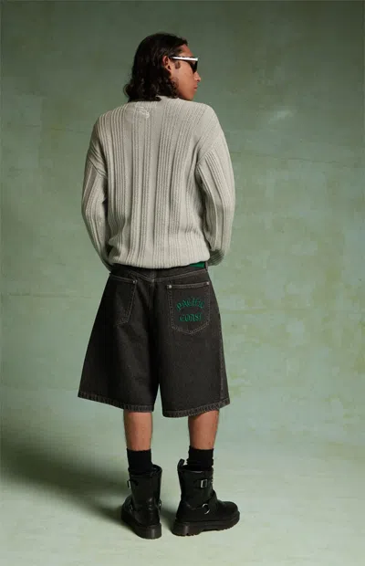 Field Of Study Men's By Pacsun Ronnie Black Baggy Denim Shorts In Brown