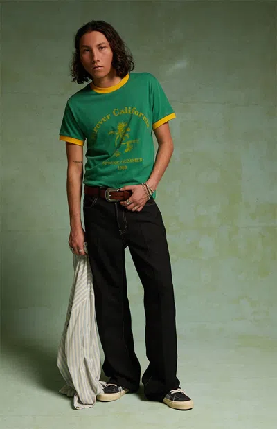 Field Of Study Men's By Pacsun Tide Ringer T-shirt In Green