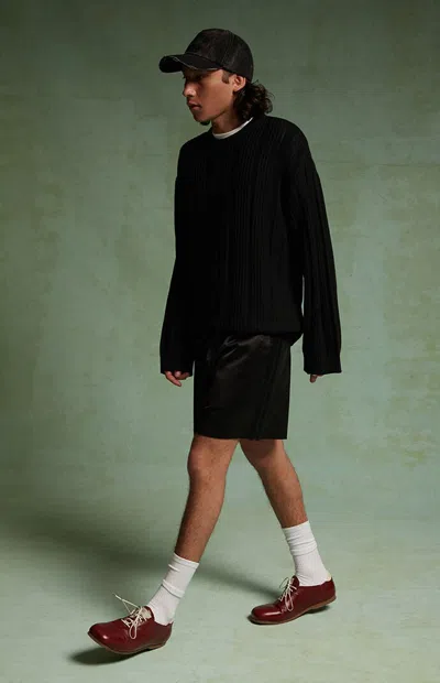 Field Of Study Men's By Pacsun Tonal Stripe Long Sleeve Sweater In Black