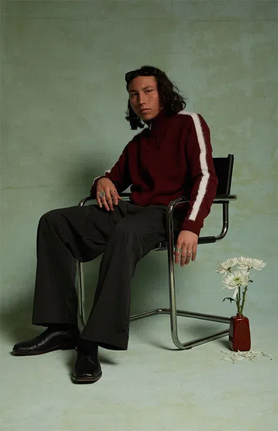 Field Of Study Men's By Pacsun Varsity Track Jacket In Burgundy